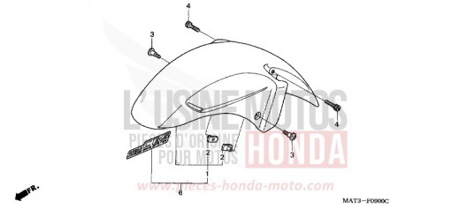 FRONT FENDER CBR1100XX2 de 2002
